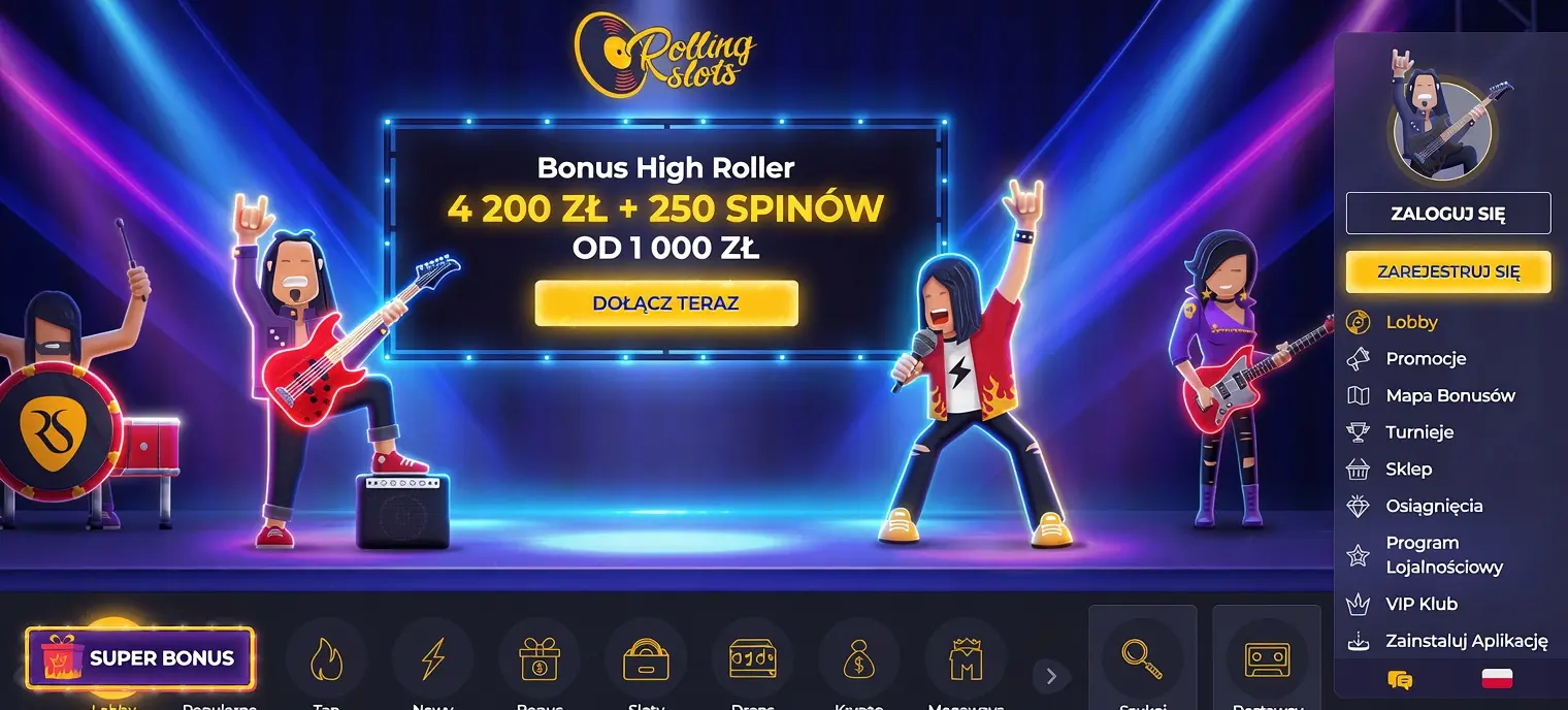 Rolling Slots Casino w Polsce