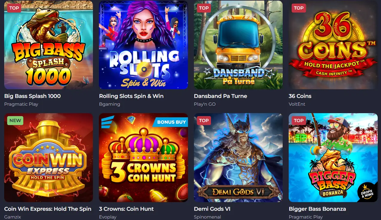 Popularne sloty w Polsce w Rolling Slots